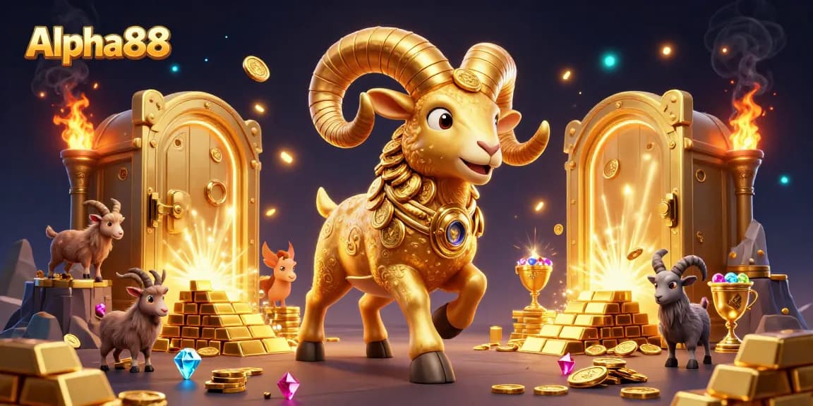 Experience thrilling gaming at Alpha88 with exciting casino treasures and vibrant characters.
