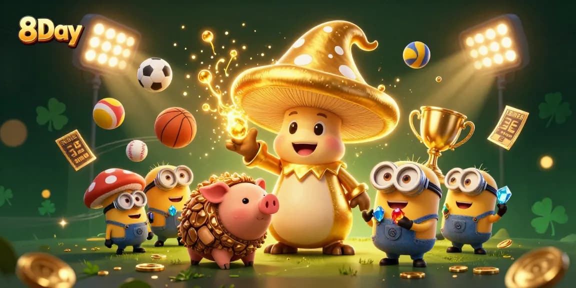 Experience thrilling gameplay with 8Day's lush casino visuals and dynamic elements in an engaging scene.