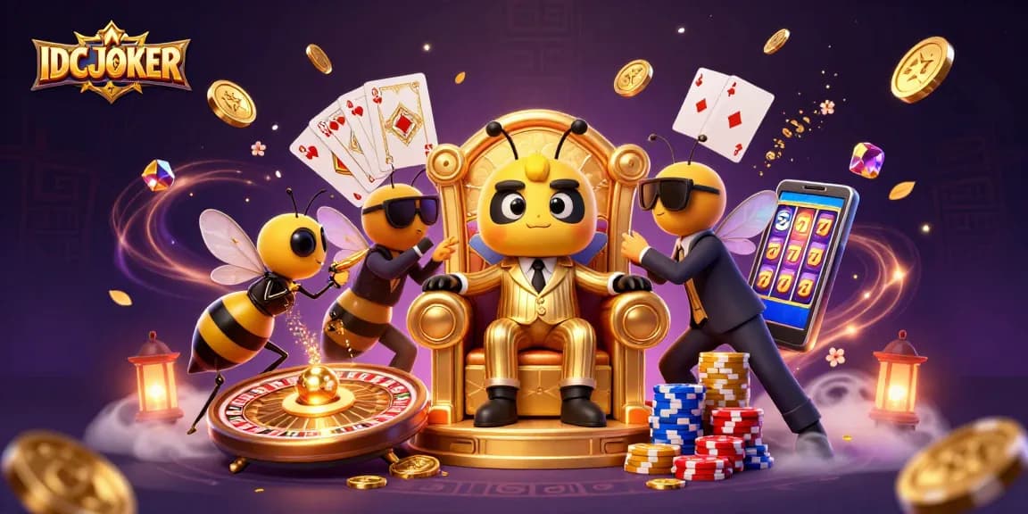 Play dynamic games at IDCJOKER with vibrant characters, thrilling slot reels, and dazzling coins!