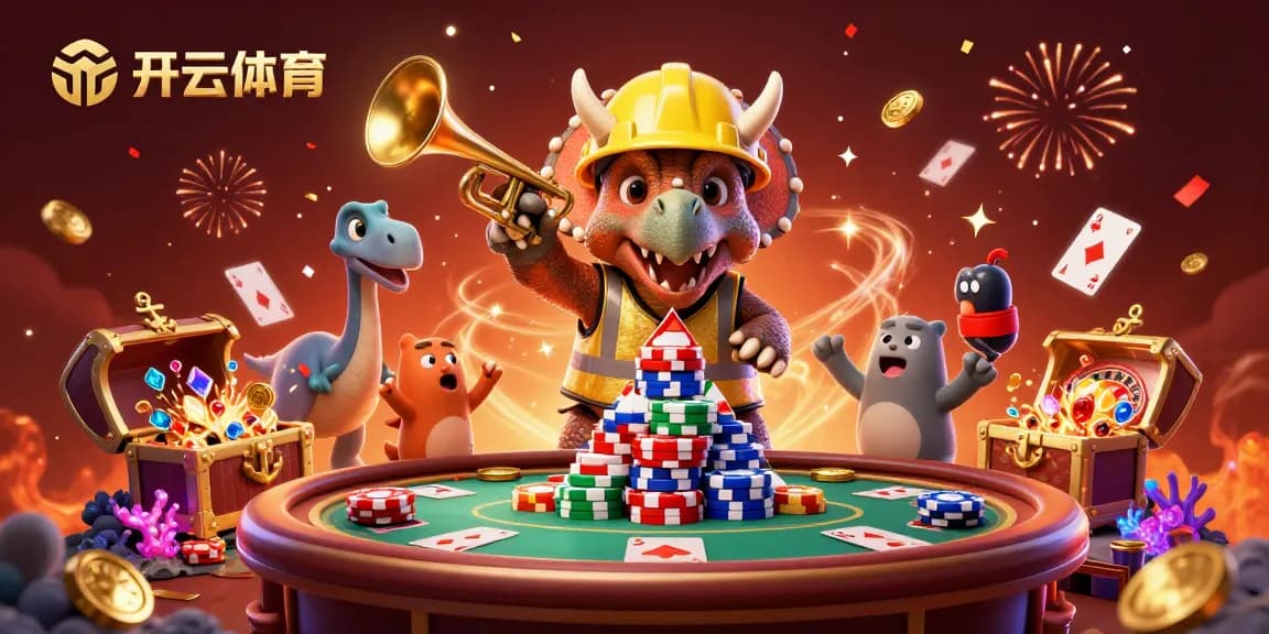 Experience the excitement at 开云体育 with a lively 3D illustration featuring joyous characters celebrating casino wins.