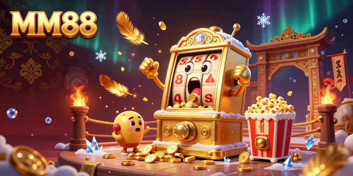 Celebrate your victory with MM88, as the jackpot flows from the excited slot machine.