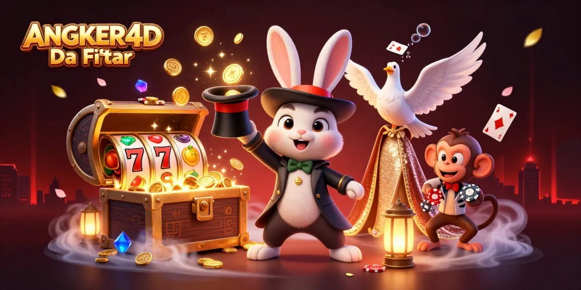 Experience winning with ANGKER4D Daftar as cartoon characters engage in thrilling slot games.