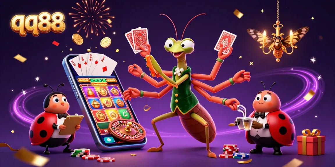 Experience thrilling gameplay at qq88 with vibrant characters and dazzling casino elements.