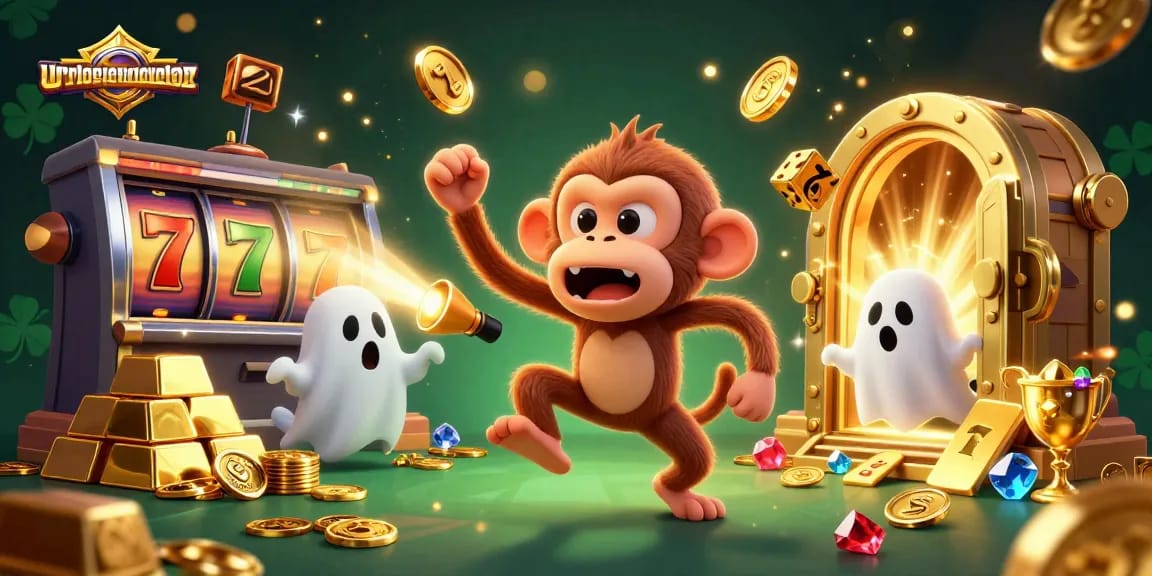 Interact with thrilling urologaennuevoleon gambling scenes featuring a mischievous monkey and ghost-hunter puppy.