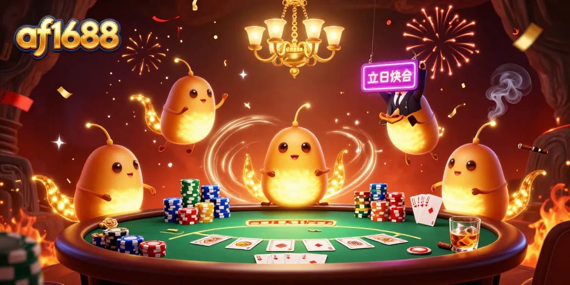 Join the excitement at af1688 with glowworms lighting a vibrant cave casino!