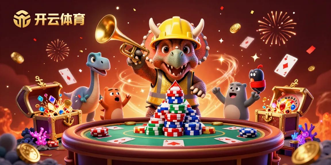 Experience the excitement at 开云体育 with a lively 3D illustration featuring joyous characters celebrating casino wins.
