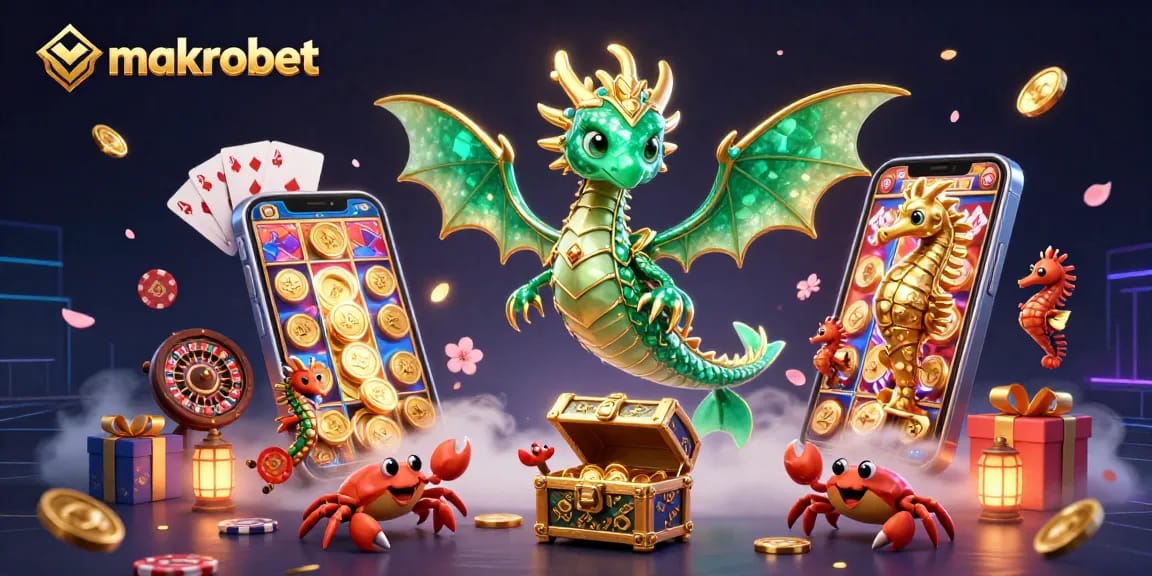 Makrobet ile canlı bahis deneyimini zenginleştiren, şanslı slot oyunları ve hazinelerle dolu sahne.