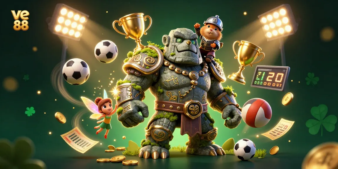 Experience the thrill of winning with ve 88 in this vibrant, magical casino scene