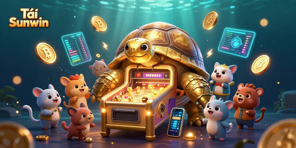 Engage with Tải Sunwin and explore thrilling gaming adventures in this exciting digital illustration.