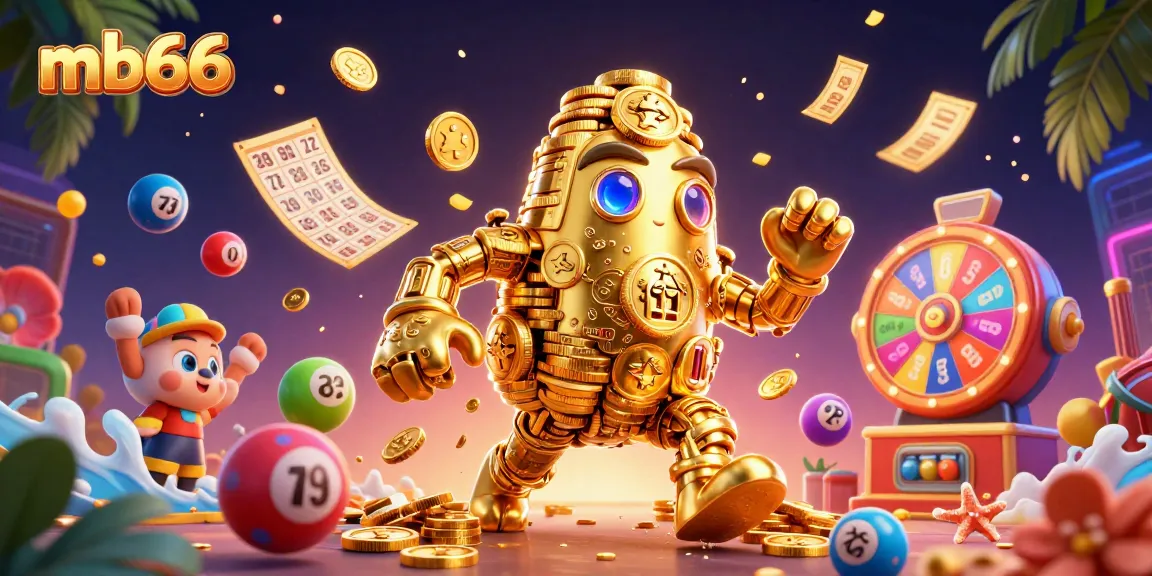 Engage with mb66's vibrant gaming experience featuring animated slots and lottery elements.