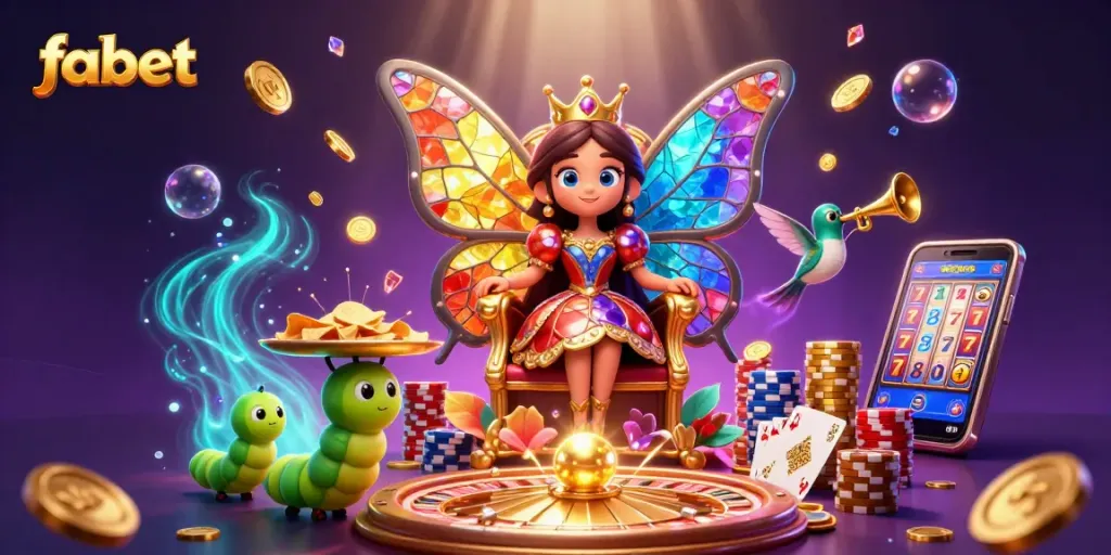 Experience fabet's thrilling gaming with a magical butterfly queen and golden treasures.