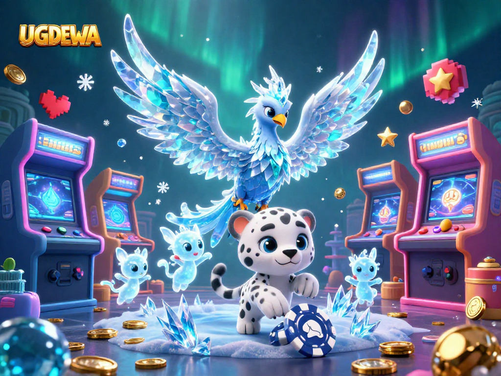 Experience thrilling gameplay with UGDEWA's captivating characters and dazzling casino elements.