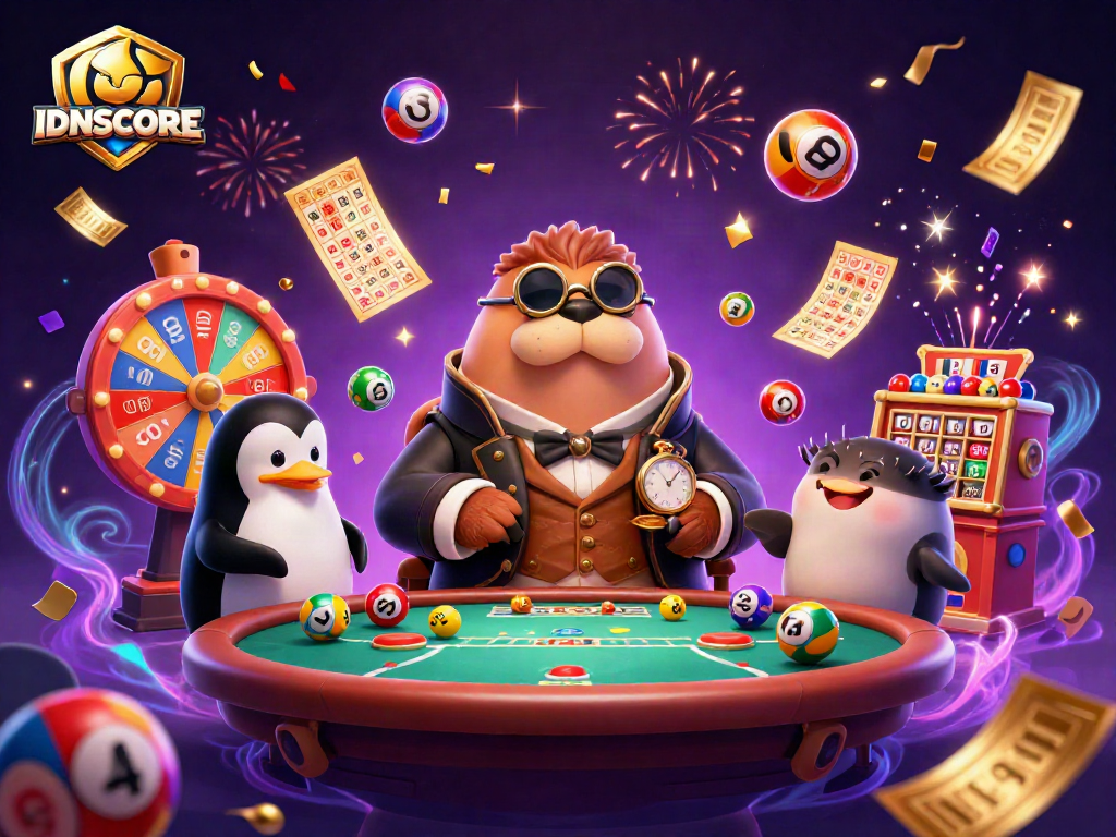 Experience thrilling gameplay with IDNSCORE at a whimsical underwater poker scene.