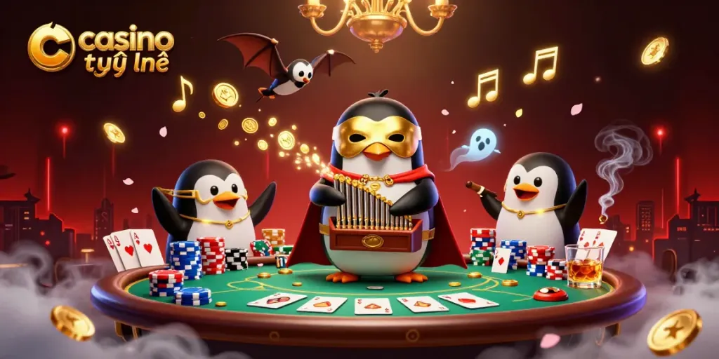 Trải nghiệm casino trực tuyến đầy màu sắc với nhân vật hoạt hình và trò chơi nổi bật.