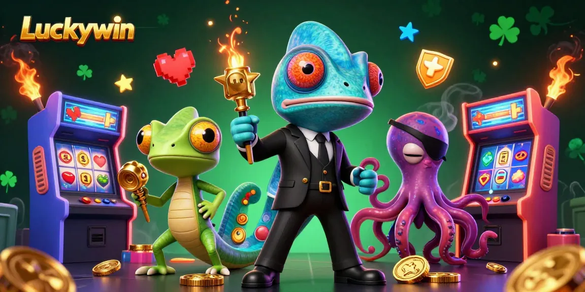 Engage with Luckywin's thrilling 3D casino adventure featuring dynamic characters and vibrant gameplay.