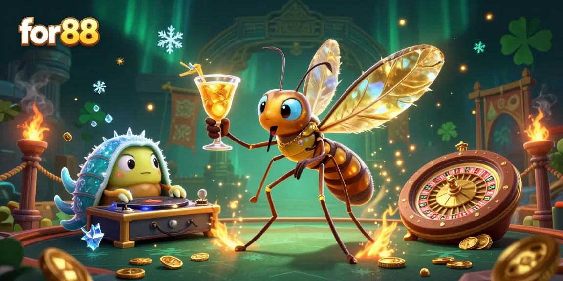 Experience thrilling gameplay and winning strategies with for88 in this 3D casino illustration.