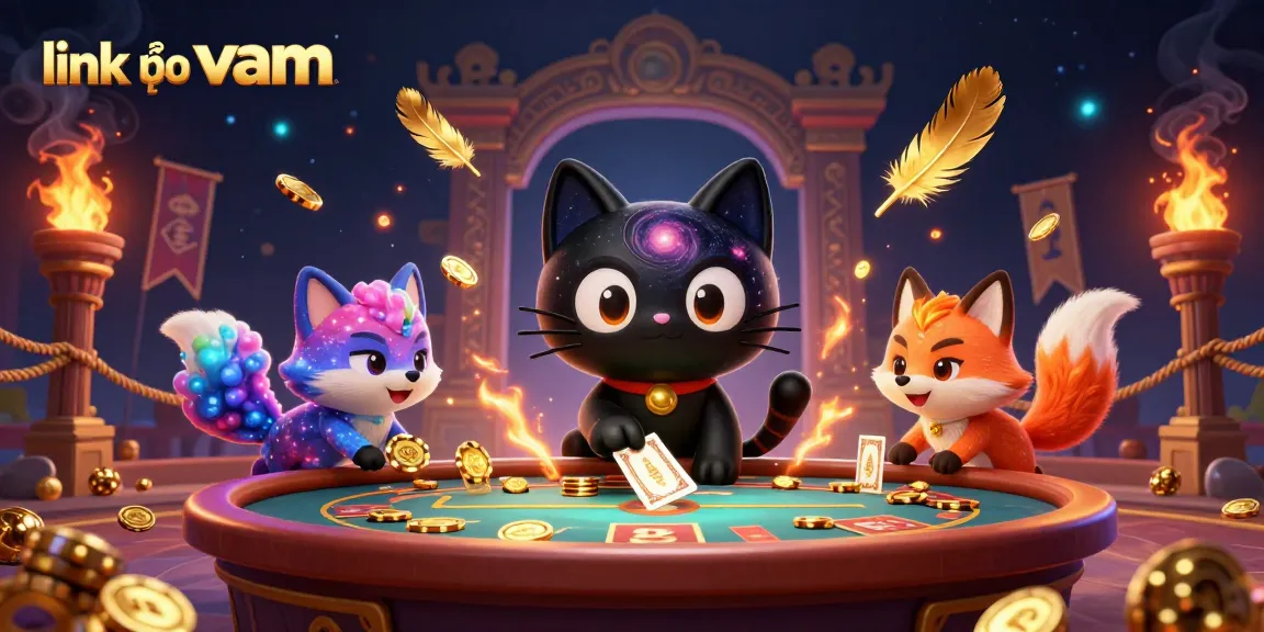 Spin and win with link vào vmax in an engaging 3D casino environment, featuring exciting elements.