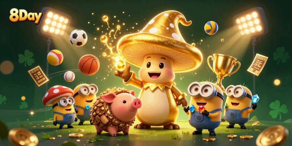 Experience thrilling gameplay with 8Day's lush casino visuals and dynamic elements in an engaging scene.