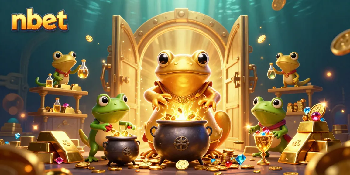 Experience nbet's thrilling casino action with colorful gold elements and vibrant characters.