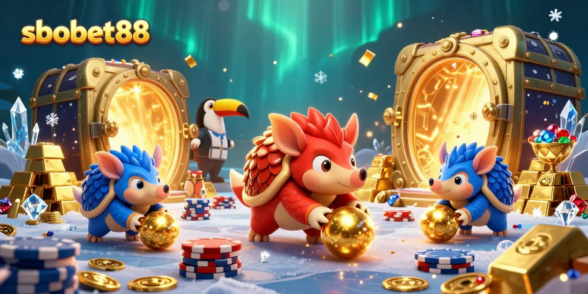Engage in exciting casino fun with sbobet88 as rival pangolins face off in a colorful showdown.
