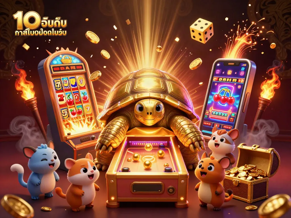เล่นที่ 10 อันดับ คาสิโนออนไลน์ ผ่านเกมสล็อตและเครื่องสล็อตที่มีปาร์ตี้ฟันในภาพ