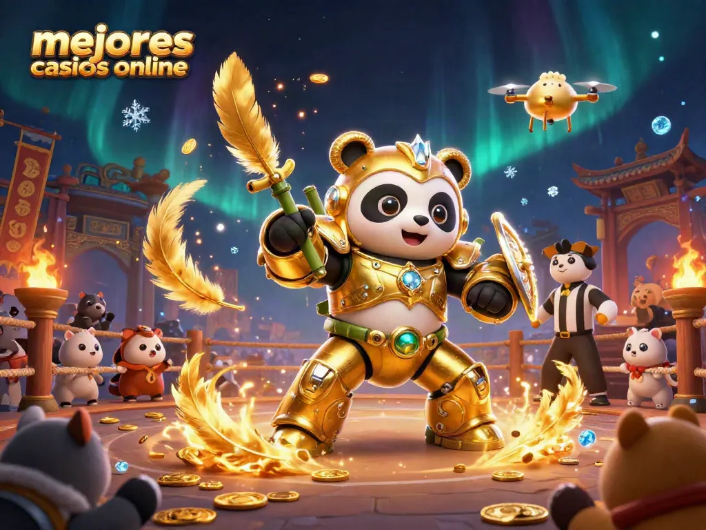 Mejores casinos online muestran acción vibrante en un emocionante torneo con panda dorado, robots y más.