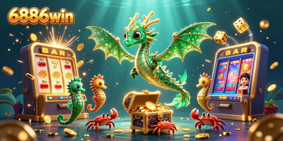 Experience the thrill of jackpots with 6886win, featuring dazzling slot machines and exciting casino game elements.