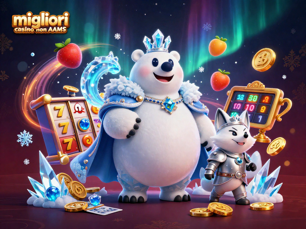 Gioca nei migliori casino non AAMS con slot ricche di simboli e premi in una scena accattivante.