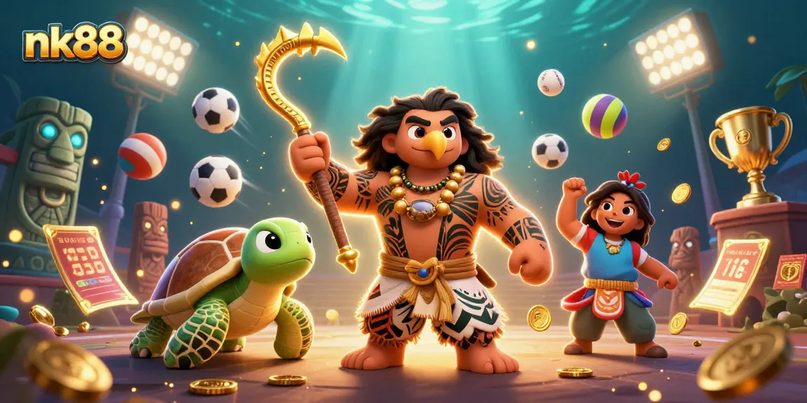 nk88 showcases thrilling online gaming with dynamic sports elements and vibrant characters.