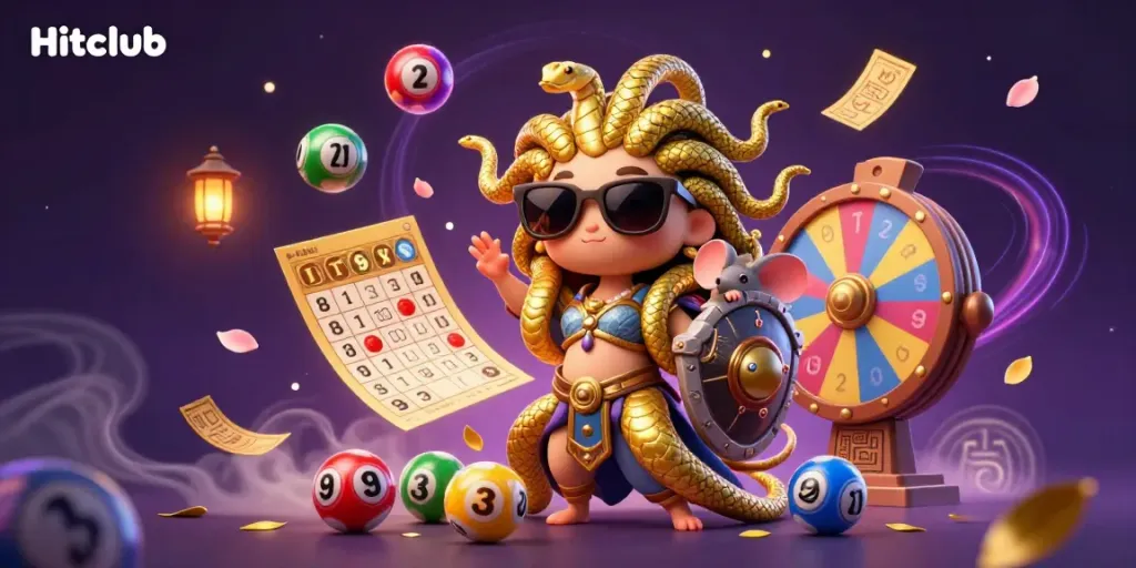 Hitclub offers exciting opportunities with dynamic lottery balls and vibrant gaming elements.