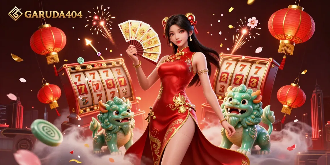 Experience the excitement of GARUDA404 with vibrant slot reels and stunning characters in action.