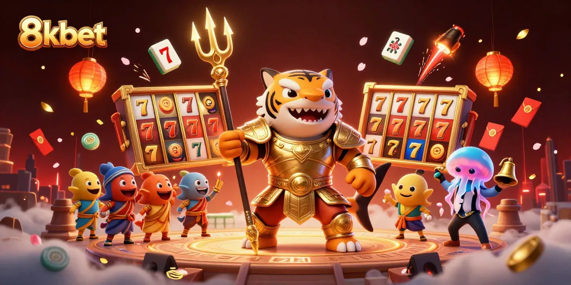 Win big with 8kbet in this dynamic underwater casino scene featuring exciting game elements.