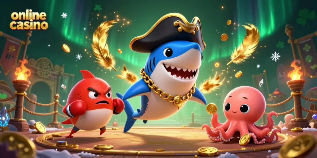 Juega en un emocionante casino online con personajes divertidos y elementos dinámicos.