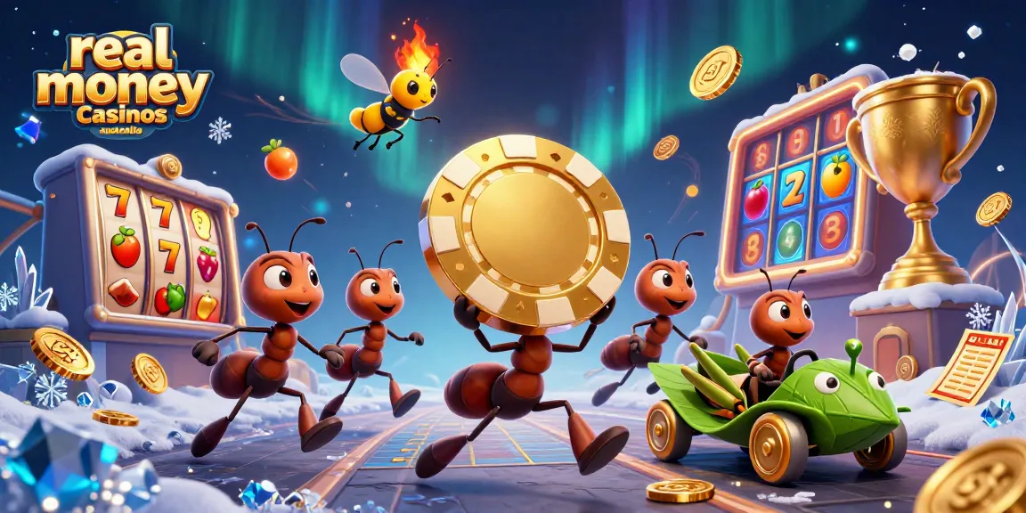 Experience thrilling action in real money casinos Australia with a heist of golden poker chips.