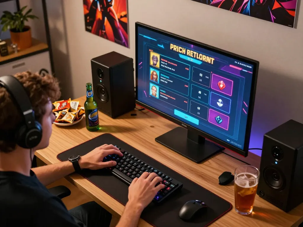 Engaging with IDCASH 88 online gaming setup, showcasing interactive live dealer game experience.