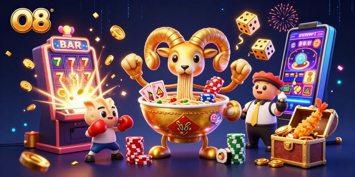 Engage in thrilling gameplay with O8, where vibrant characters invite players to experience exciting casino adventures.