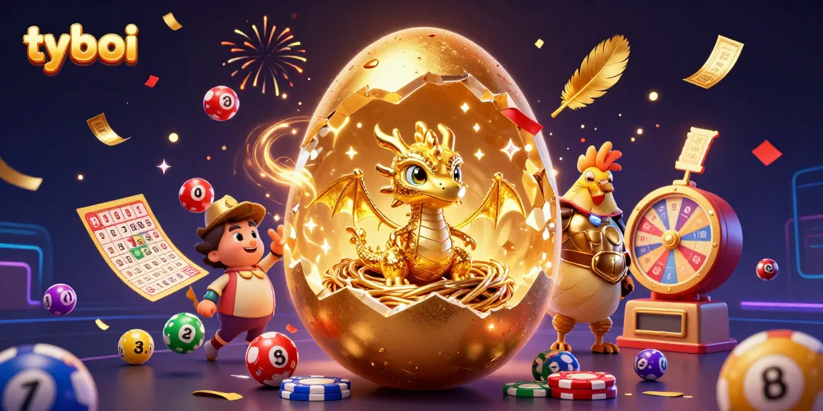 Explore tyboi's vibrant casino world with a golden dragon and thrilling game elements.