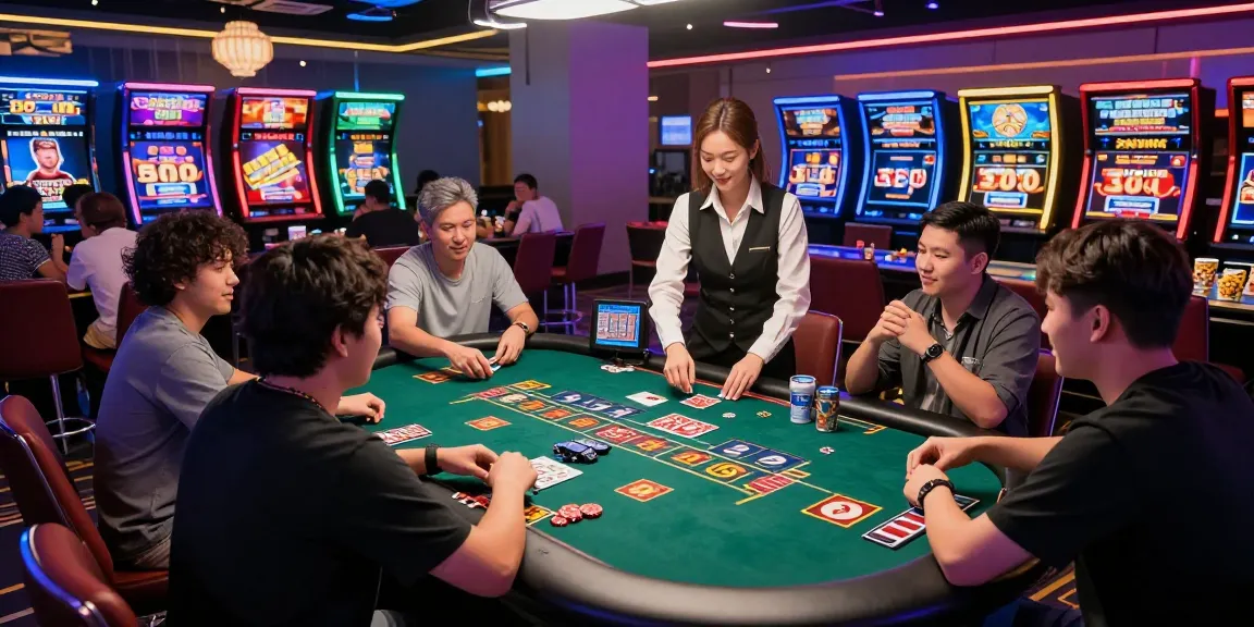 Players enjoying thrilling b52 games in a vibrant virtual casino atmosphere