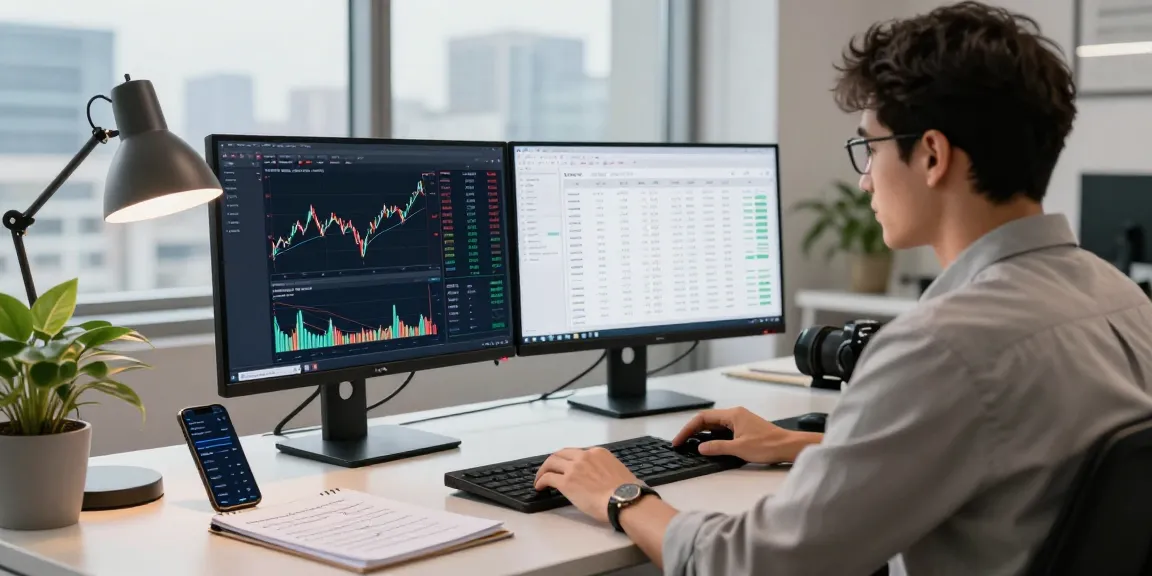 BSE live stock quote API integration viewed on multiple monitors in a modern finance workspace.