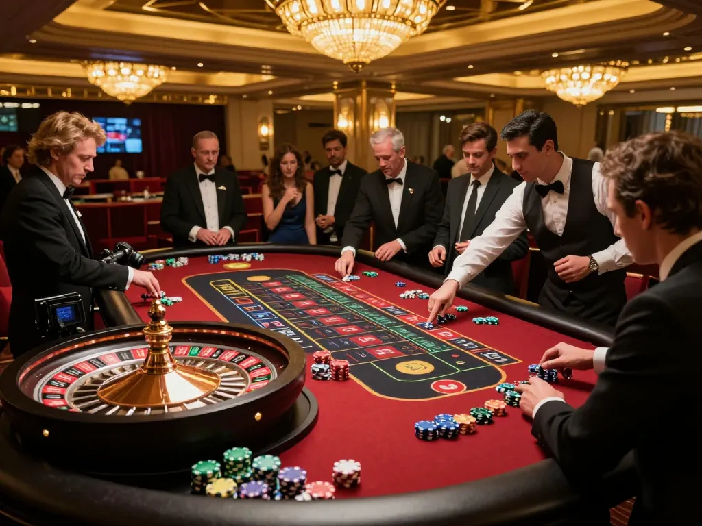 Experience the thrill of mpoid login gaming at a vibrant casino roulette table