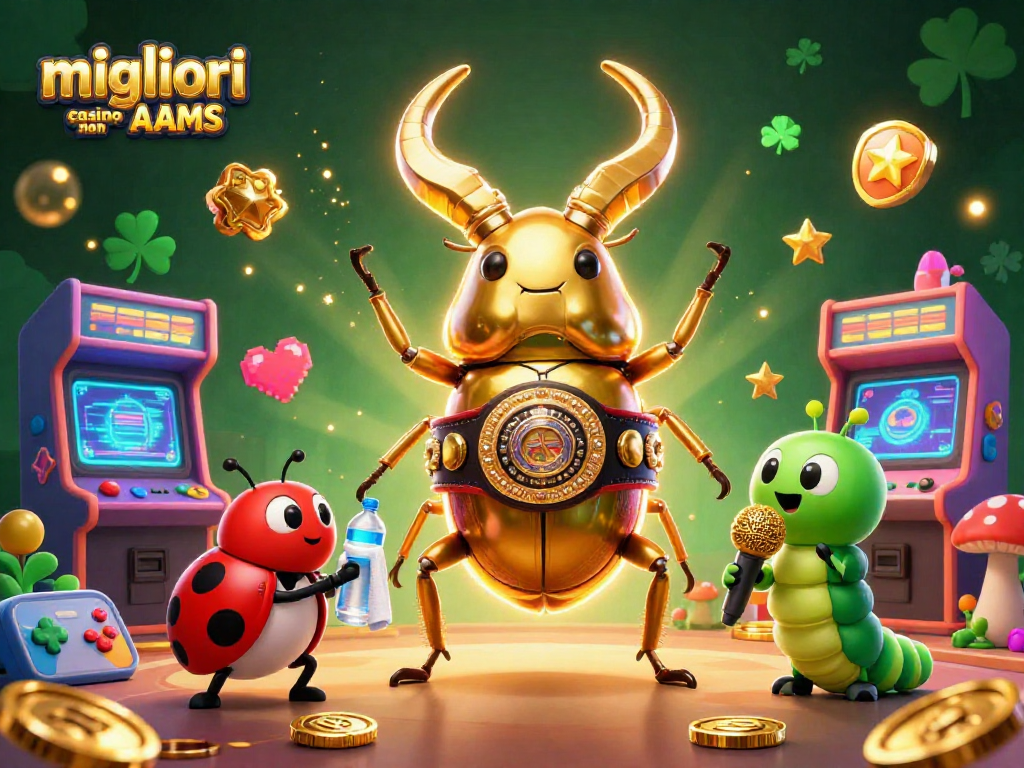 I migliori casino non AAMS presentano un vivace incontro tra un rinoceronte d'oro e un team di gioco unico sullo sfondo di un casinò virtuale