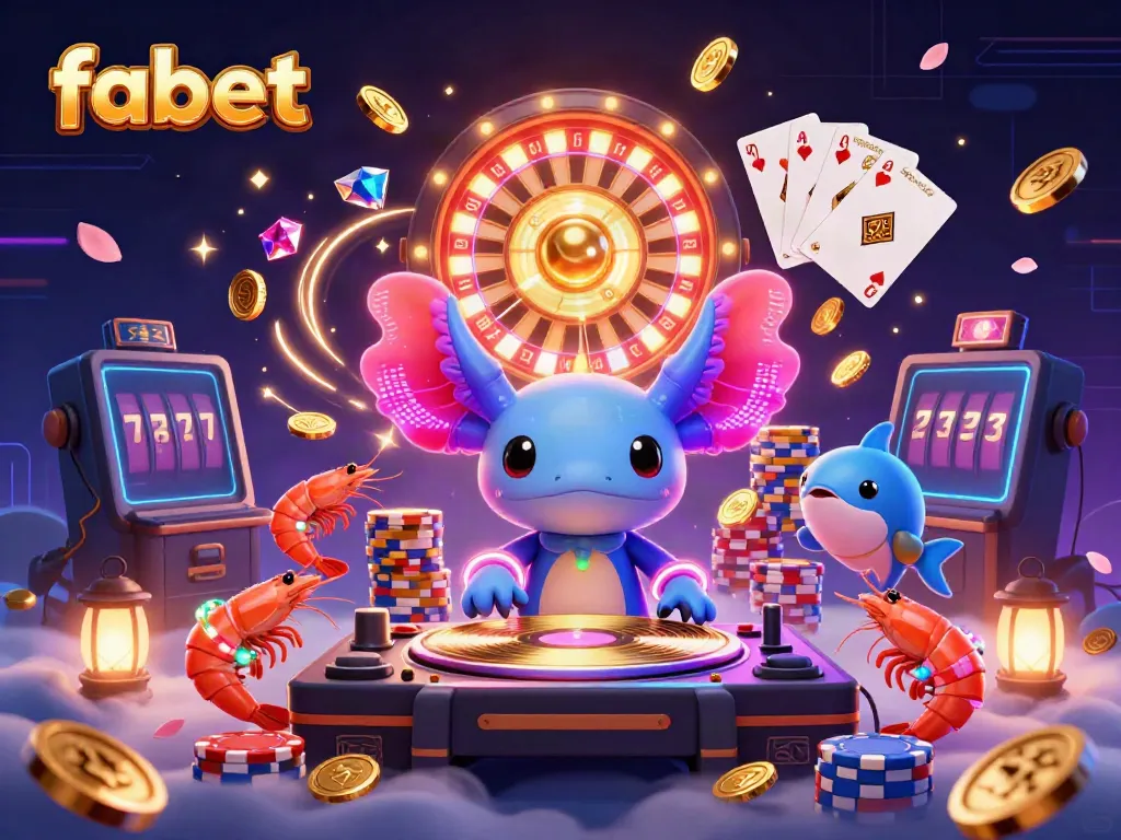 Experience thrilling fun at fabet with dynamic characters and vibrant casino elements.