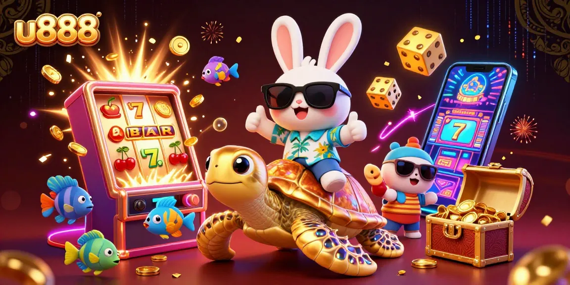 Win big with u888 at a vibrant casino scene filled with luck and excitement.