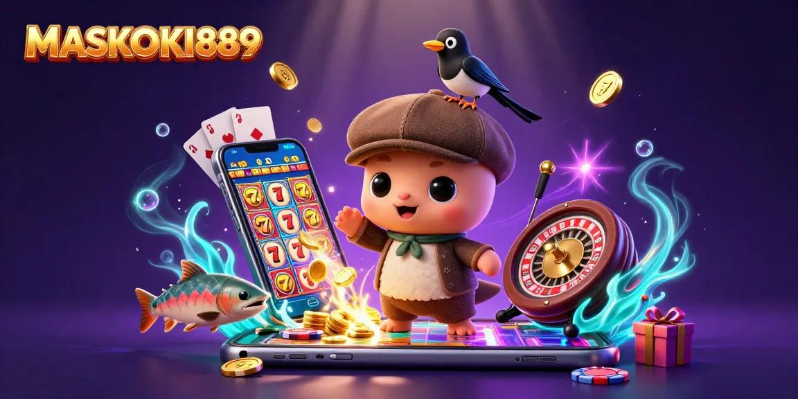 Engage with slot action using MASKOKI889 as Nessie and friends bring a playful twist to gaming.