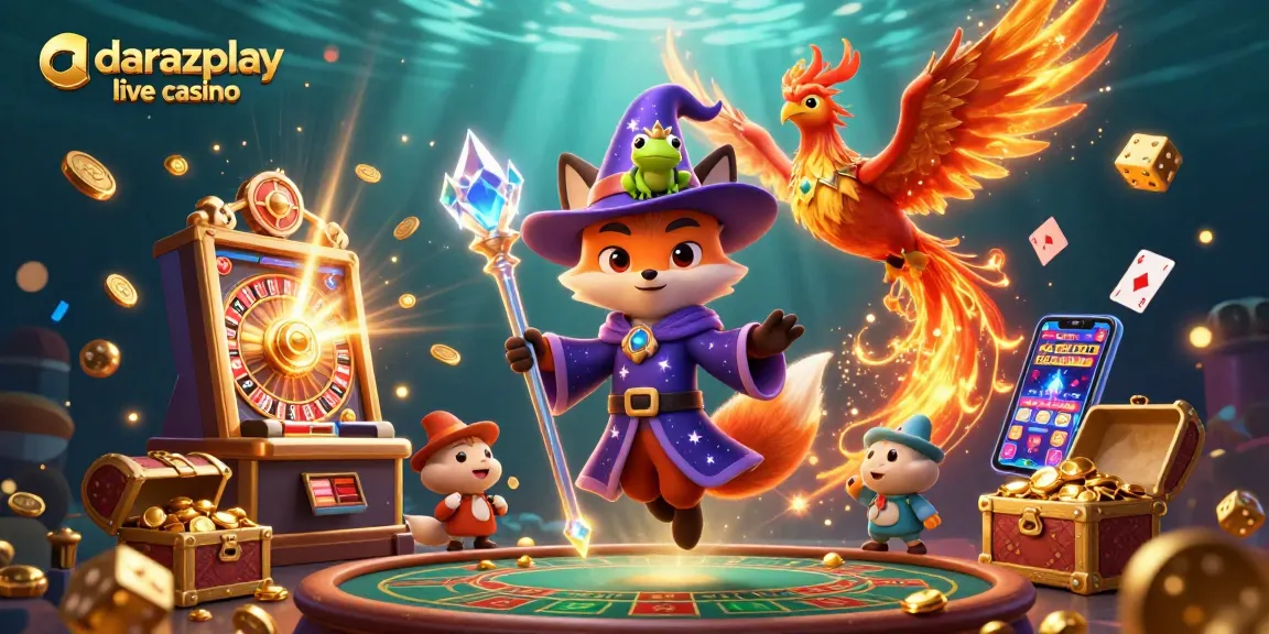 Experience thrilling gameplay at darazplay live casino with mystical characters, action-packed game elements, and a vibrant atmosphere.