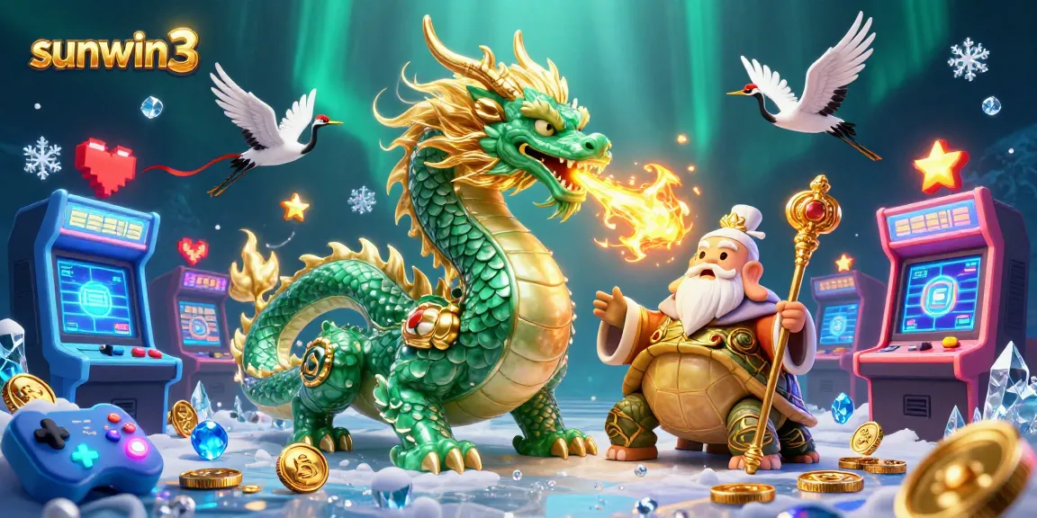 Experience thrilling gaming action with sunwin3's vibrant illustration of casino elements.