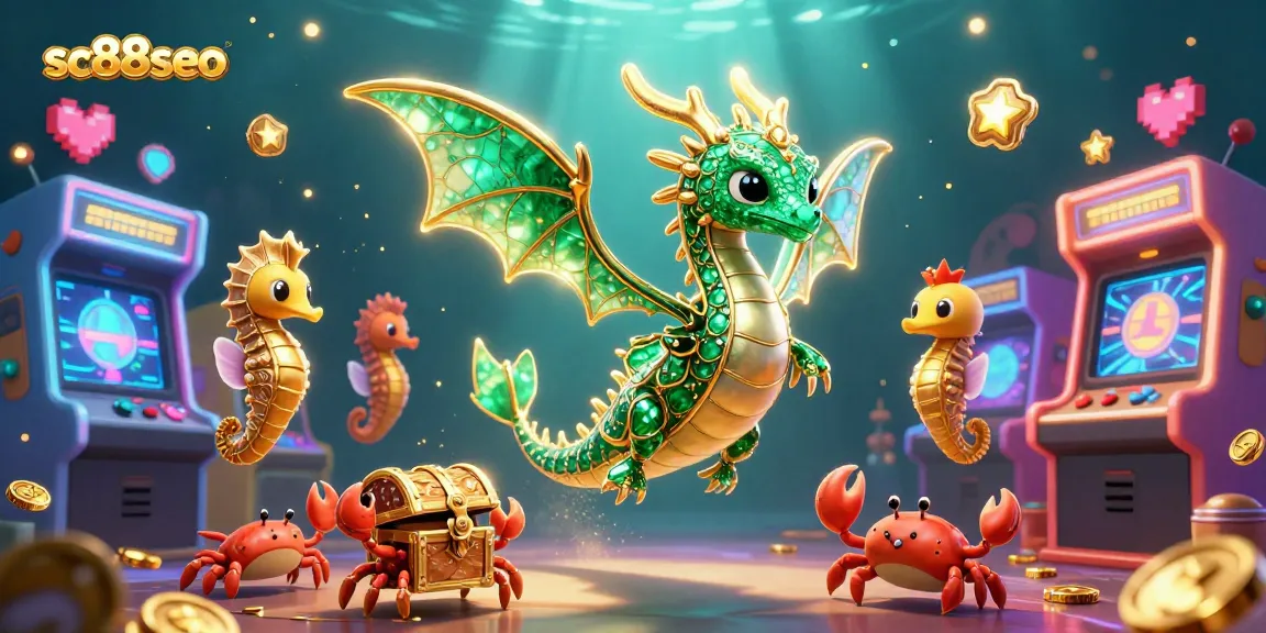 Engage with sc88seo through a vibrant casino scene filled with colorful gaming elements and characters.
