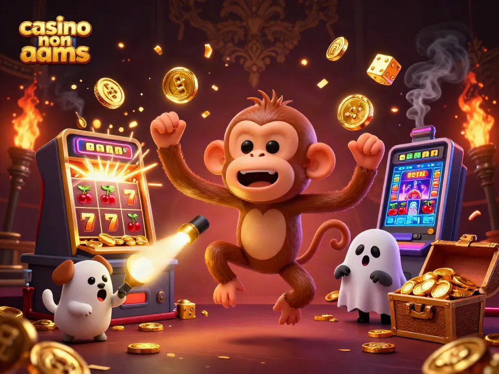 Scopri l'azione nei casino non AAMS con un monkey giocoliere e un cucciolo cacciatore.