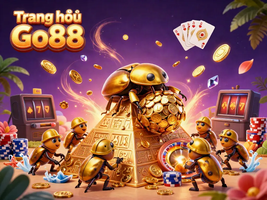 Experience incredible gaming adventures with Trang chủ Go88 as golden coins cascade and beetles work tirelessly.