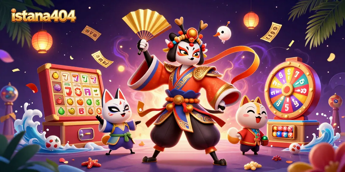 Experience thrilling gameplay on istana404, with dynamic slot reels and colorful game elements!